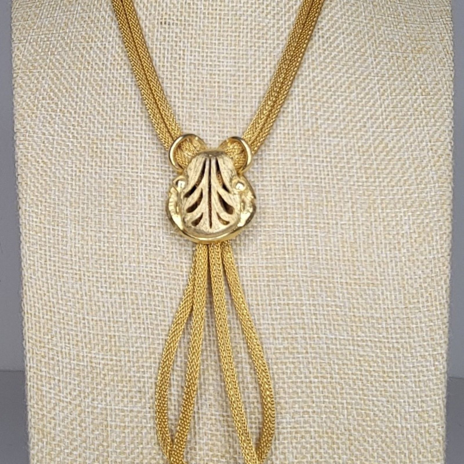 Westerlind Vintage Gold Tone Leaf Knot Necklace Size ONE SIZE - 10 Thumbnail