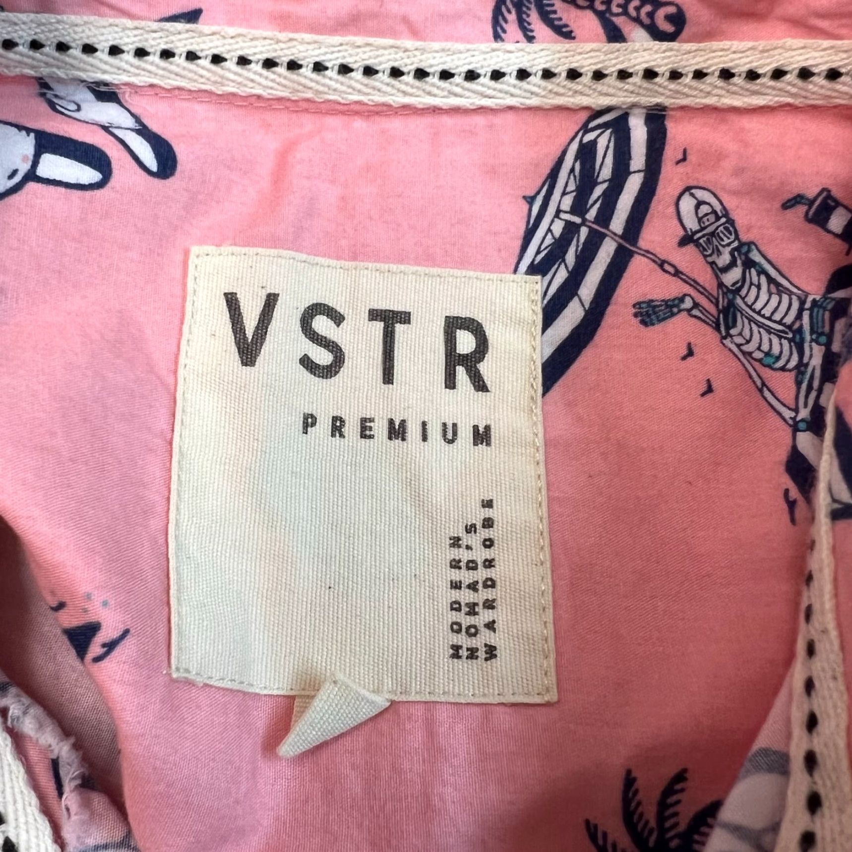 Pinko VINTAGE VSTR Beach Shirt Men XL Pink Skeletons on the Beach Shirt Adult XL Pink Skeletons on the Beach Mens Size US XL / EU 56 / 4 - 5 Thumbnail