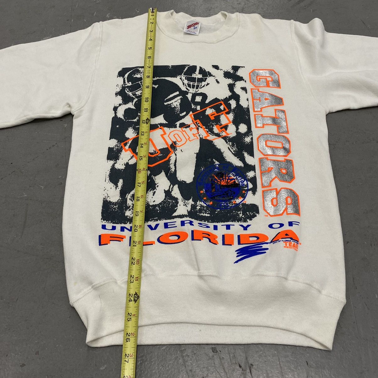 Japanese Brand × Vintage Vtg 90s University of Florida Gators Football Sweatshirt Size US S / EU 44-46 / 1 - 3 Thumbnail