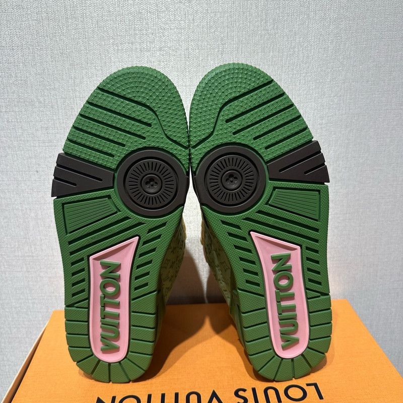 Louis Vuitton Tyler x Louis Vuitton Green Low-Top Trainers -2508 Size US 7.5 / EU 40-41 - 6 Thumbnail