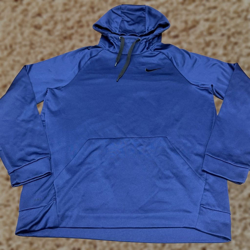 Nike Nike Hoodie Mens Medium Blue Dri-FIT Pullover Fleece Sweatshirt Swoosh Athletic Size US M / EU 48-50 / 2 - 1 Thumbnail