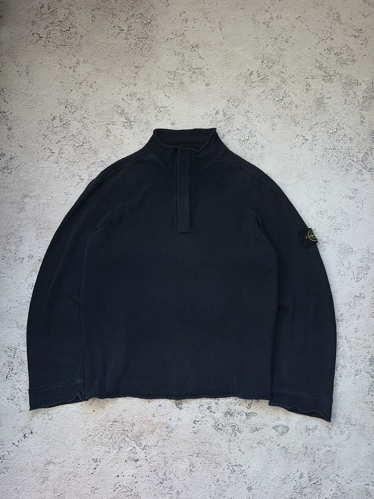 Massimo Osti × Stone Island × Vintage Stone Island Vintage Knit Sweater Size US XL / EU 56 / 4 - 3 Thumbnail