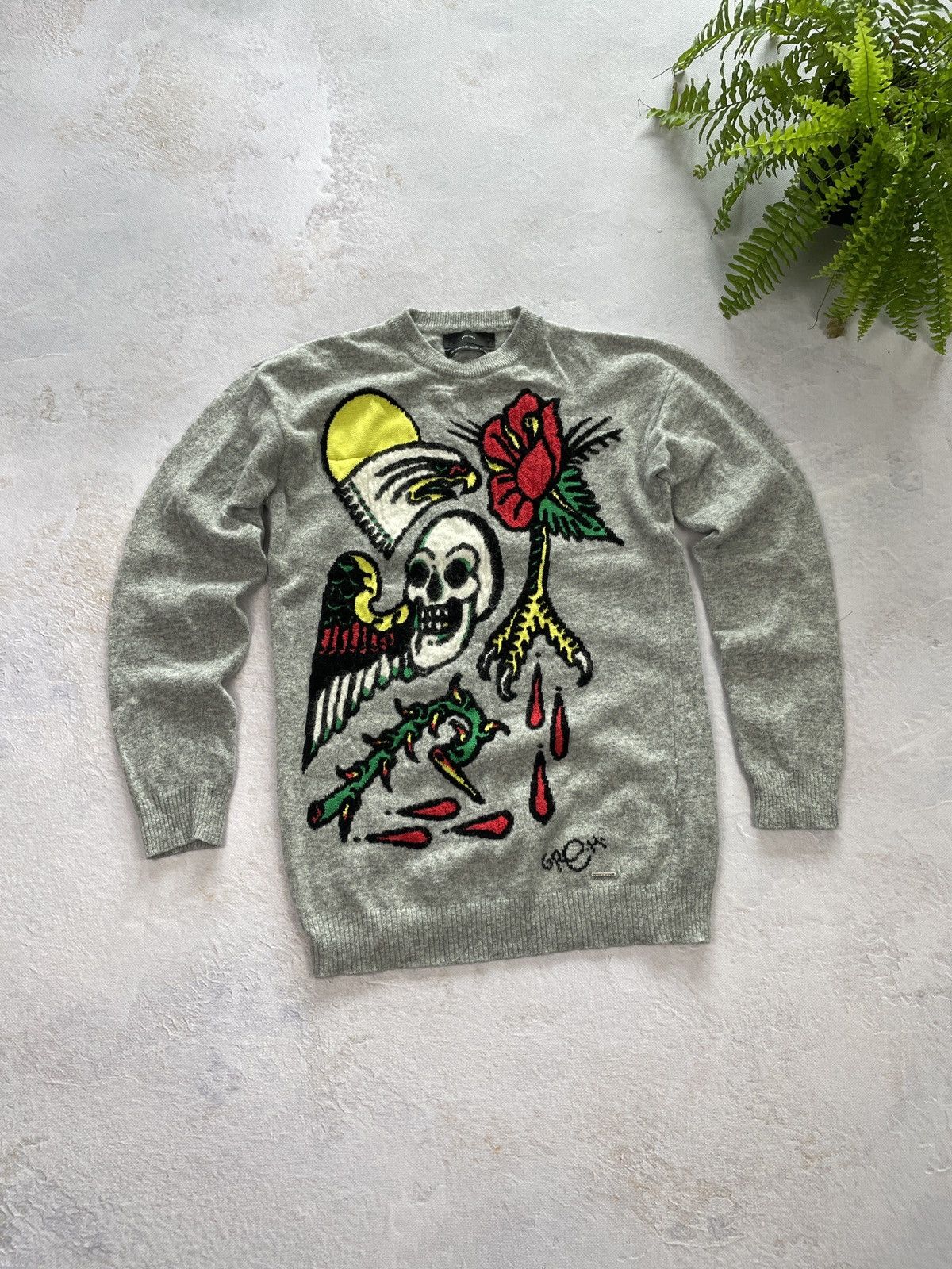 Diesel Diesel Sweater Full Print Avant Garde Y2K Size US S / EU 44-46 / 1 - 3 Thumbnail