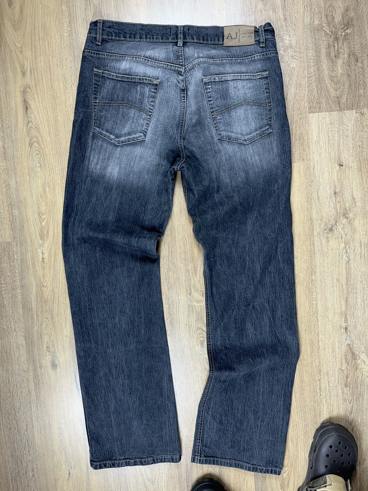 Armani × Vintage ➕vintage y2k avant garde sick wash Armani loose fit jeans Size US 38 / EU 54 - 2 Thumbnail