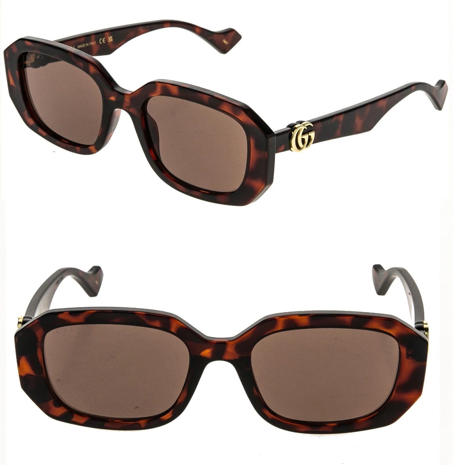 Gucci GUCCI 1535 Brown Geometric Gg1535S Runway Sunglasses 002 Size ONE SIZE - 1 Thumbnail