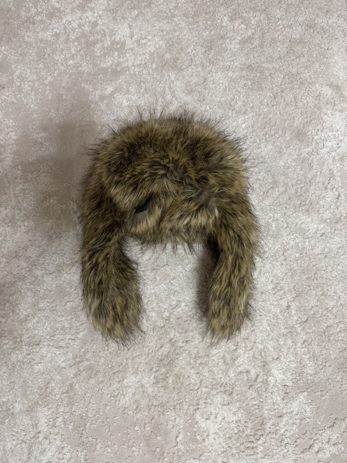Japanese Brand × Vintage Y2K Ushanka Warm Faux Fur Fuzzy Hat Size ONE SIZE - 2 Thumbnail