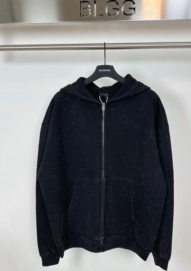 Balenciaga Balenciaga Mantianxing rhinestone zipper hoodie Size US M / EU 48-50 / 2 - 1 Thumbnail