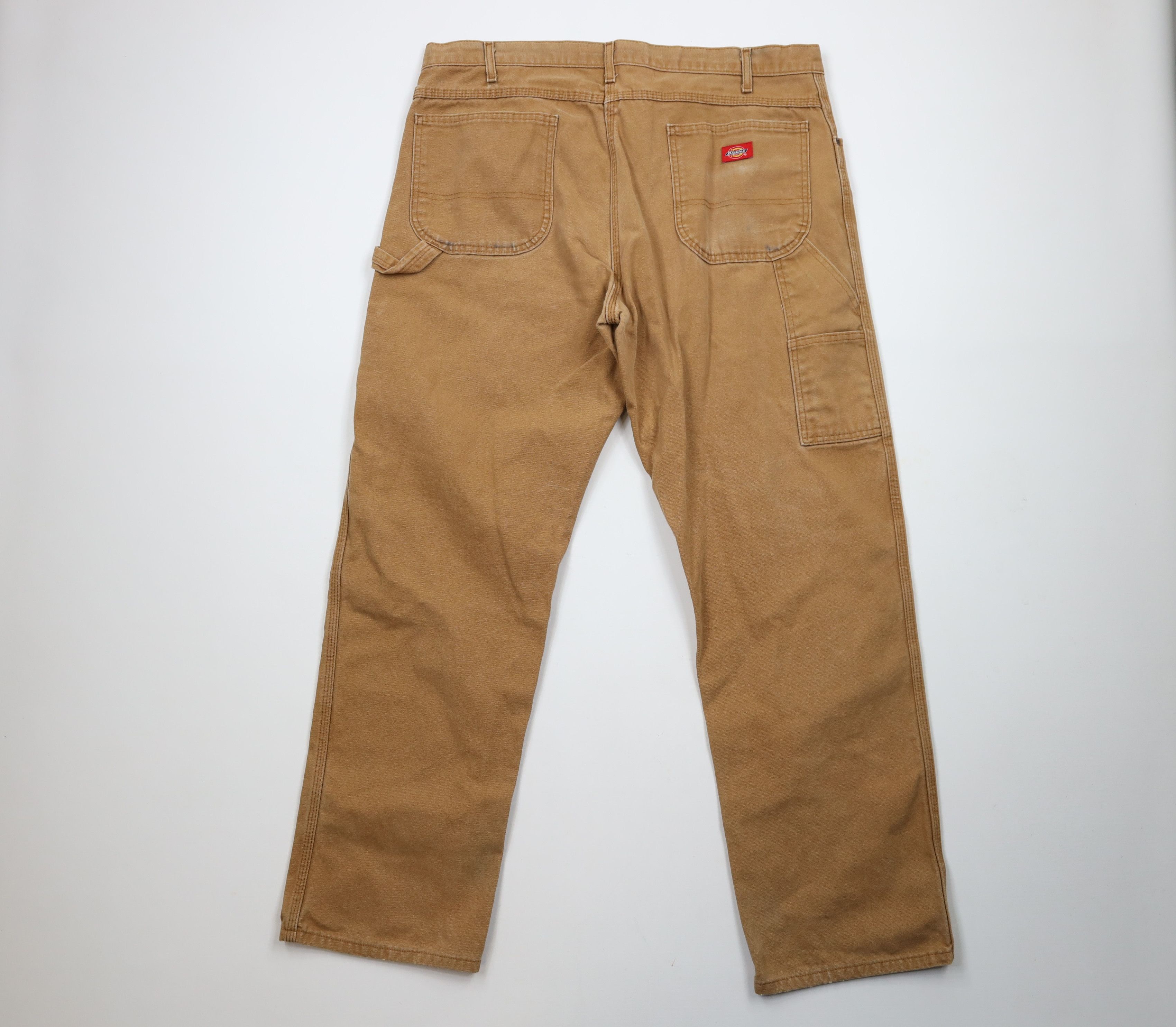 Dickies × Vintage Vintage Y2K Dickies Wide Leg Dungaree Pants Duck Brown Size US 38 / EU 54 - 9 Thumbnail