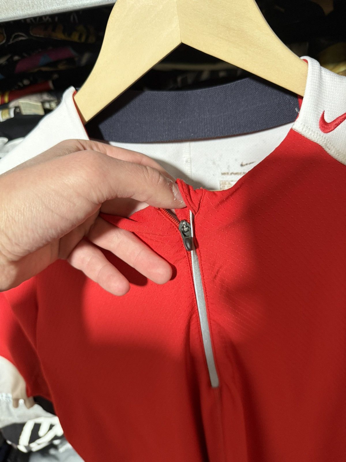 Nike Vtg 2000s Nike Sphere by Tony Spackman Quarter Zip T-Shirt Size US XL / EU 56 / 4 - 4 Thumbnail