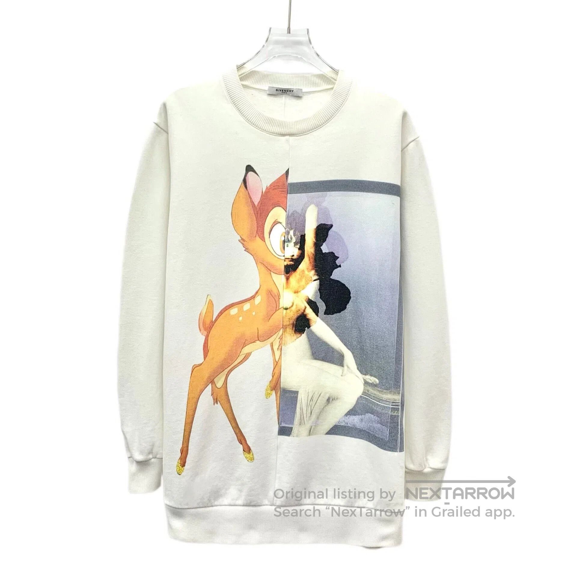 Givenchy Givenchy Bambi Print White Cotton Sweatshirt. Size XS / US 0-2 / IT 36-38 - 1 Thumbnail