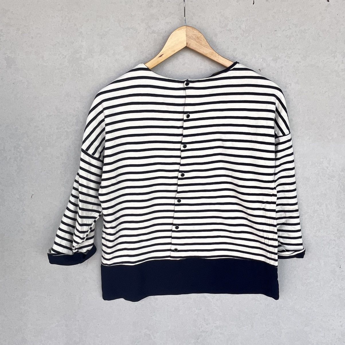 Other Vintage Zara Striped Navy & White Top Size S Size S / US 4 / IT 40 - 6 Thumbnail