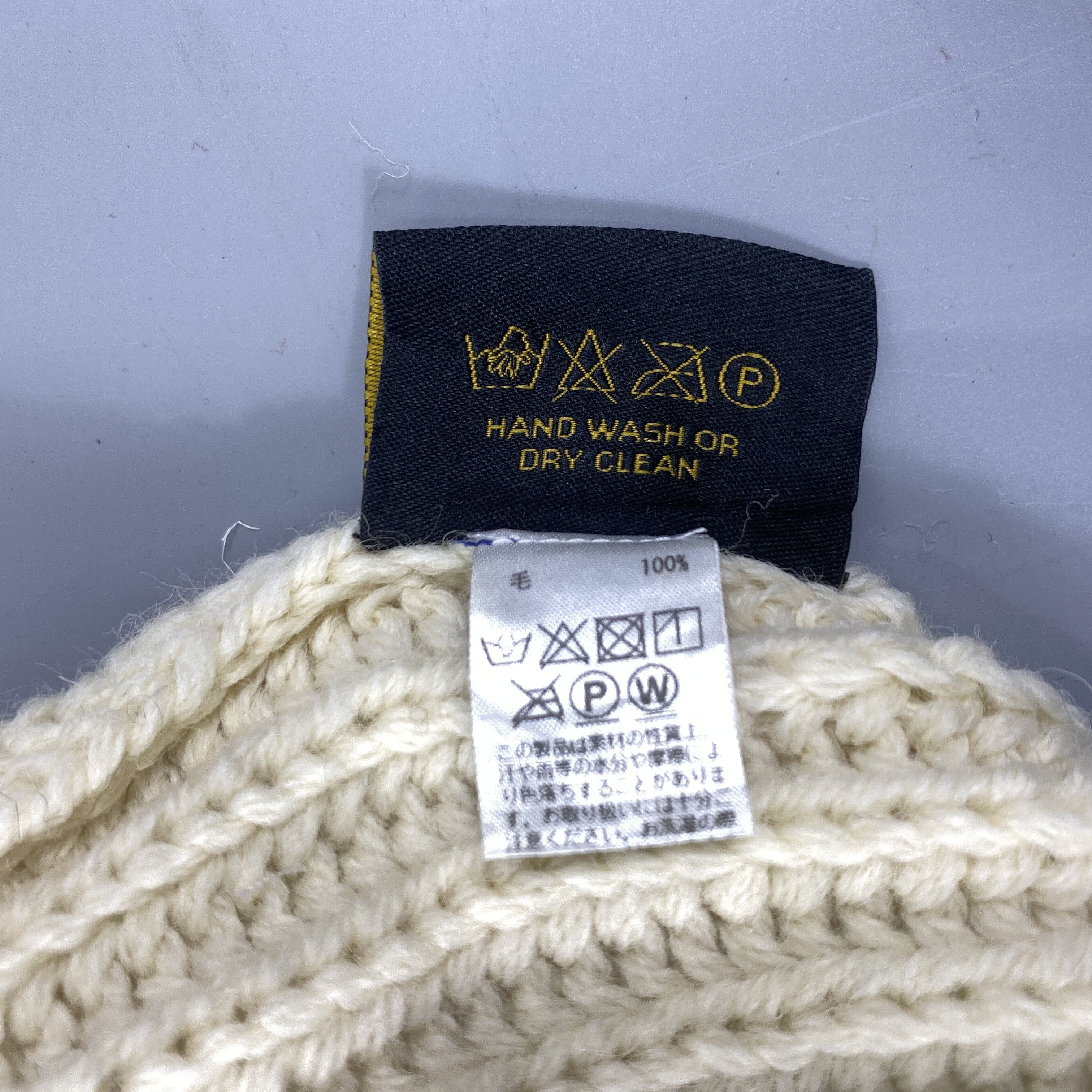 Highland Wool Natural Knit Pom Pom Beanie -BN700 Size ONE SIZE - 8 Thumbnail