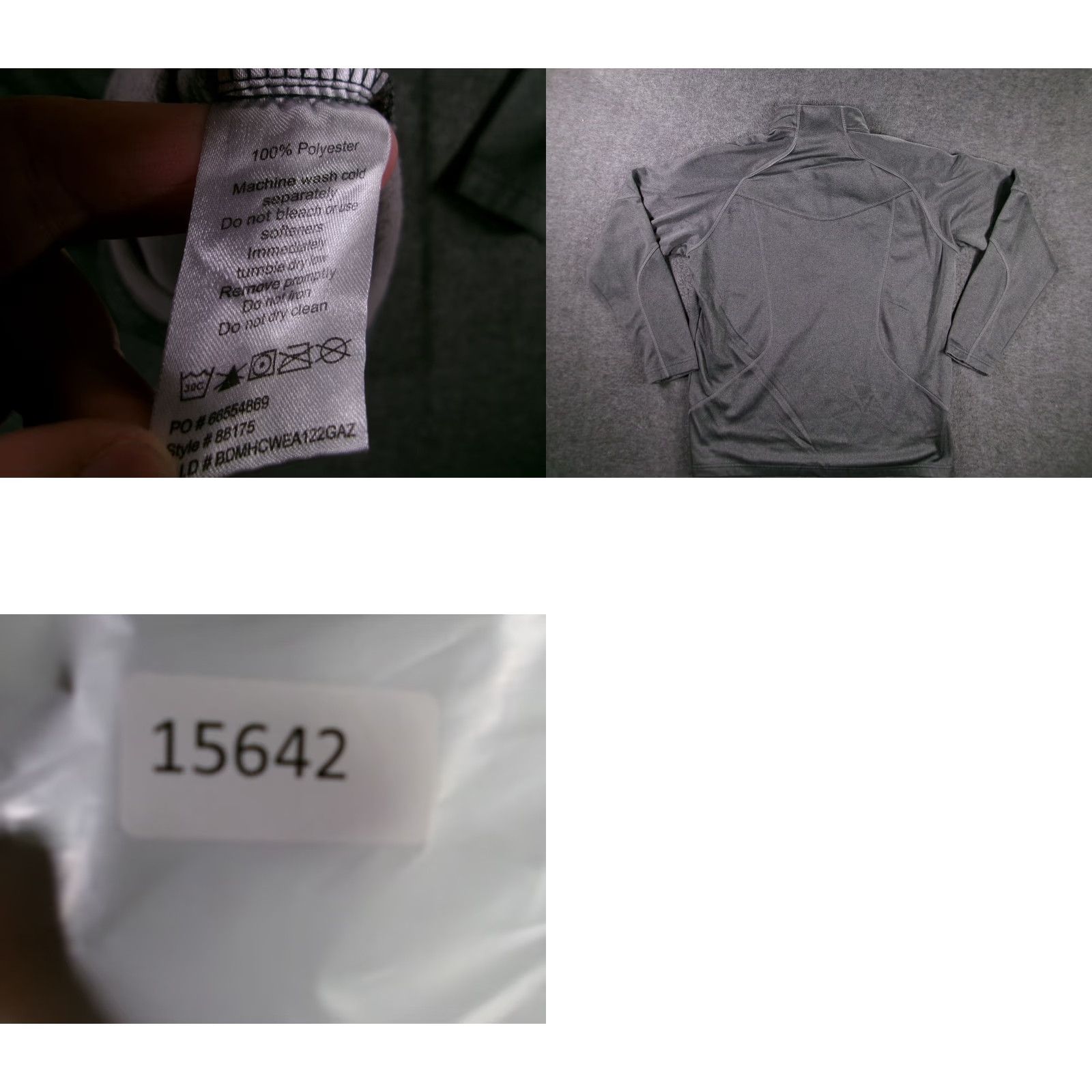 Logo 7 AEMT Pullover Mens L Gray Quarter Zip Embroidered Logo Performance Shirt/ Sweater Size US L / EU 52-54 / 3 - 8 Thumbnail