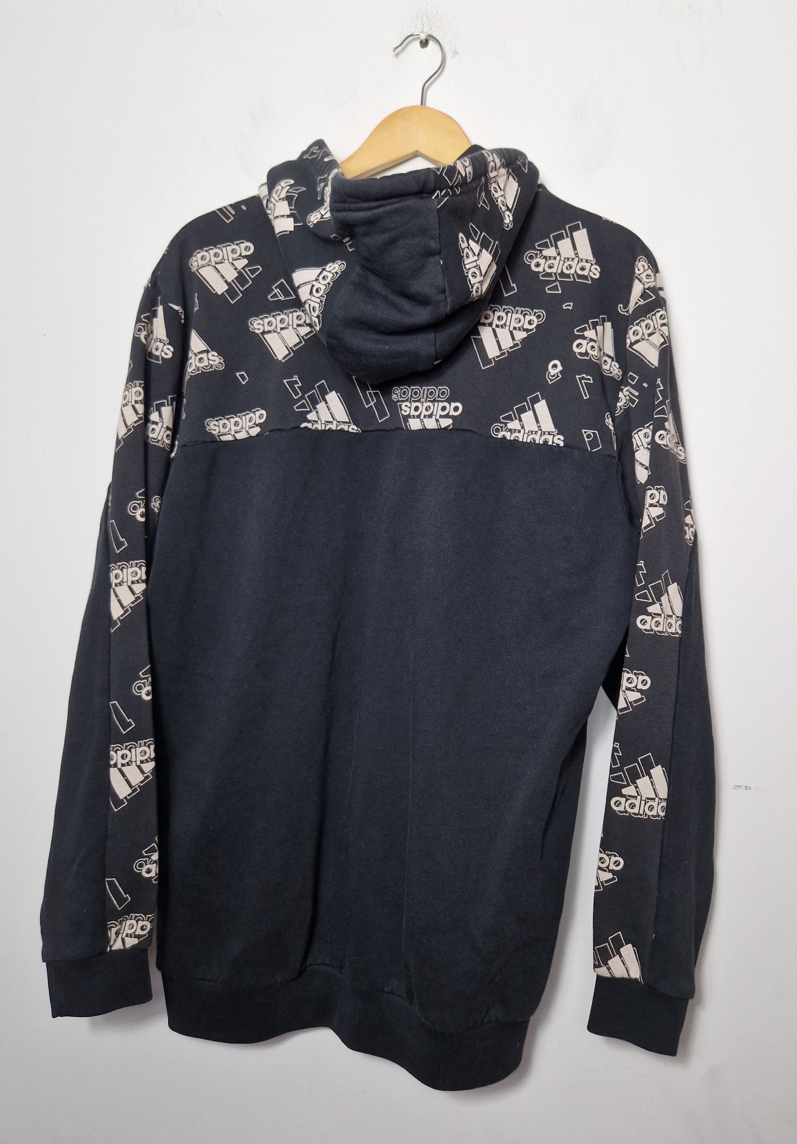Adidas Adidas multilogo hoodie Size US XL / EU 56 / 4 - 5 Thumbnail