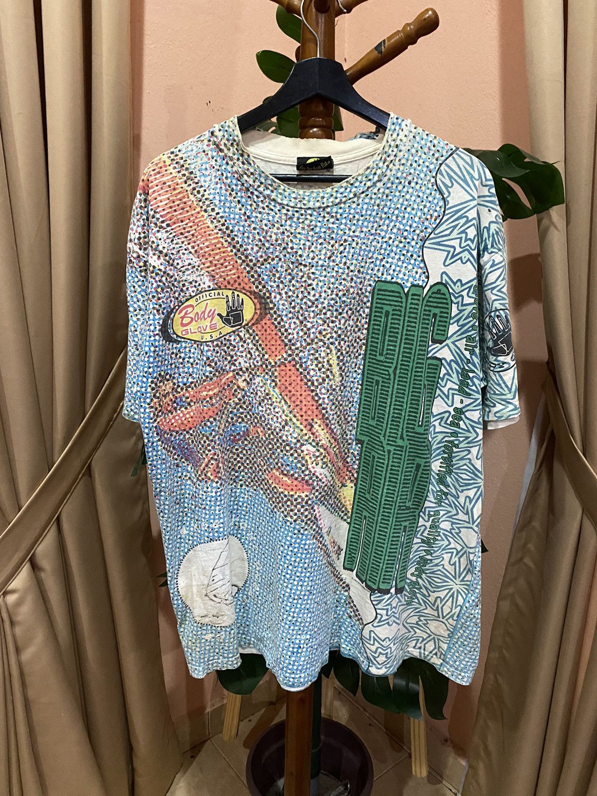 Body Glove VINTAGE 90S BODY GLOVE BIG AIR ALL OVER PRINT SHIRT Size US L / EU 52-54 / 3 - 3 Thumbnail