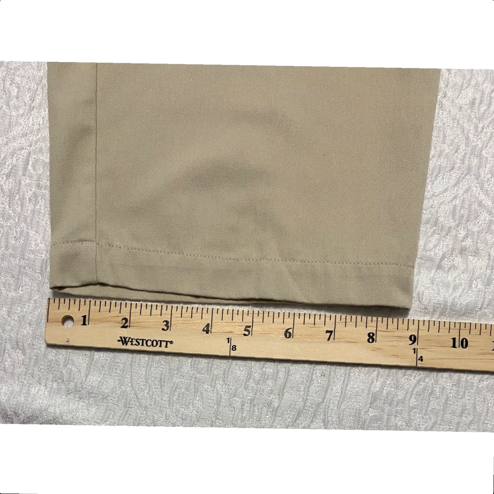 Vintage Studio Works Wide-Leg Capri Pants Women's Beige 8 Casual Relaxed Fit Twill Pockets Elastic Waist Lightweight Baggy Size 30" / US 8 / IT 44 - 8 Thumbnail