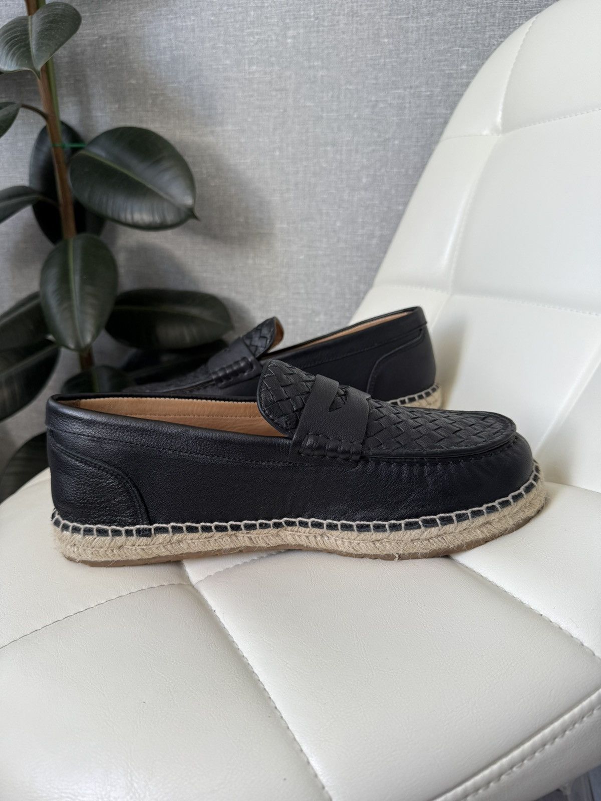 Bottega Veneta Bottega Veneta Woven Leather Loafers Shoes Espadrille Sole Size US 8 / EU 41 - 5 Thumbnail