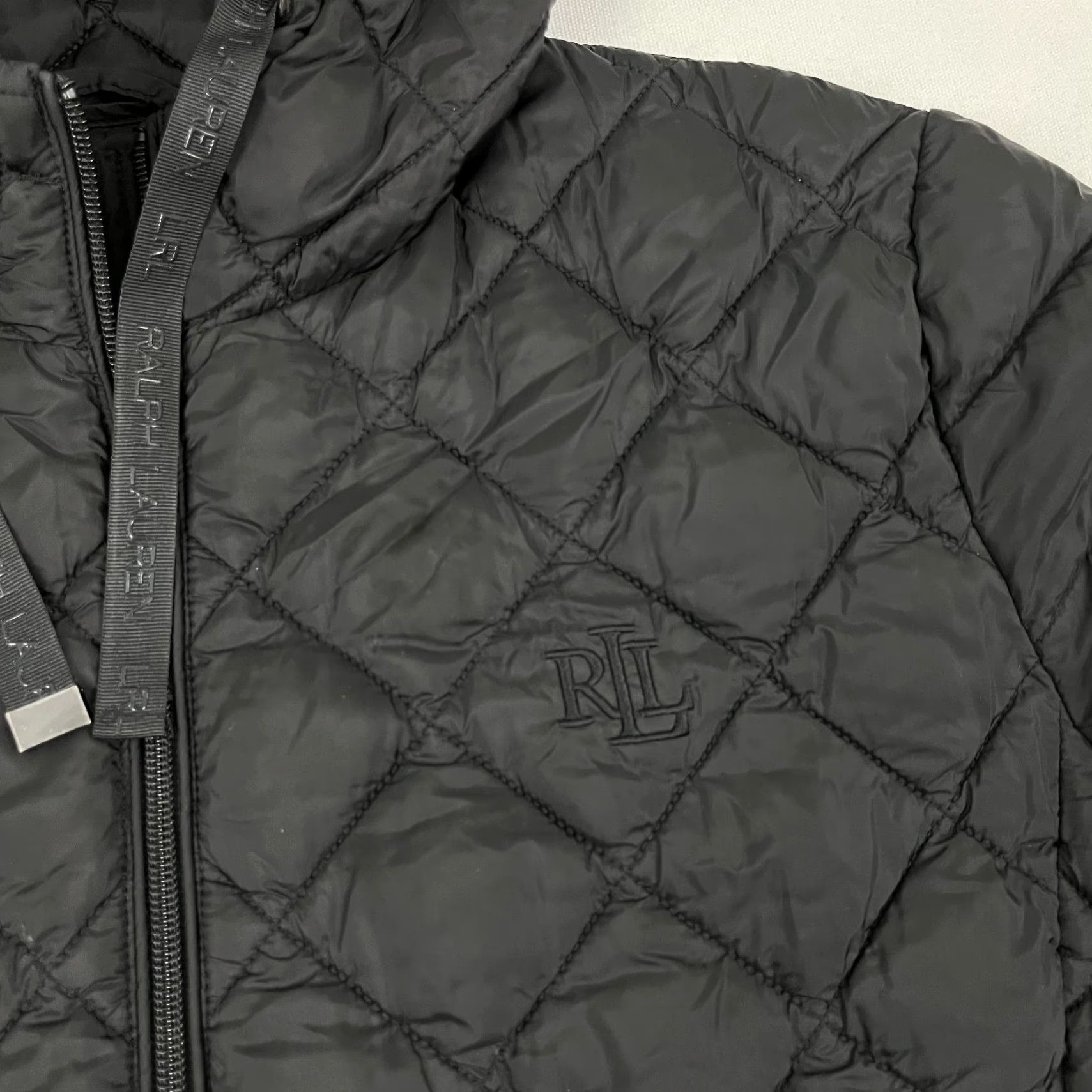 Ralph Lauren Lauren Ralph Lauren Jacket Womens M / L Black Quilted Puffer Hooded Winter Coat Size L / US 10 / IT 46 - 2 Thumbnail