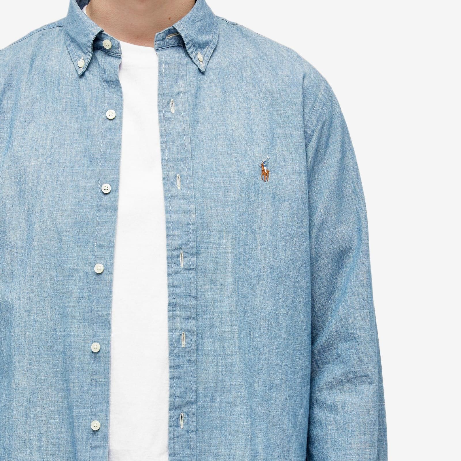 Polo Ralph Lauren o1s22i1n0125 Custom Fit Shirt in Light Blue Size US XL / EU 56 / 4 - 5 Thumbnail