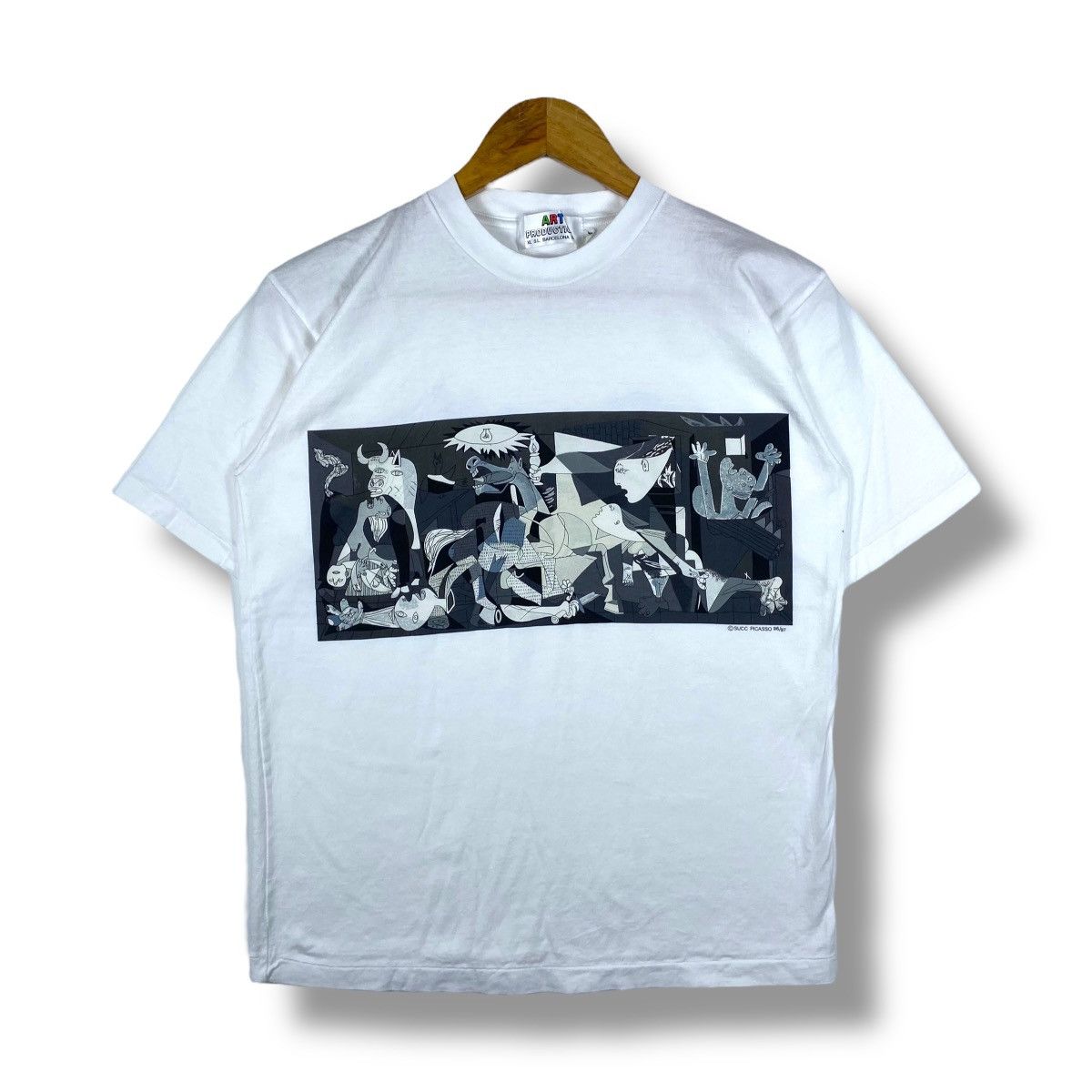 Unworn Vintage 90's PABLO PICASSO Guernica Artwork Tee Shirt