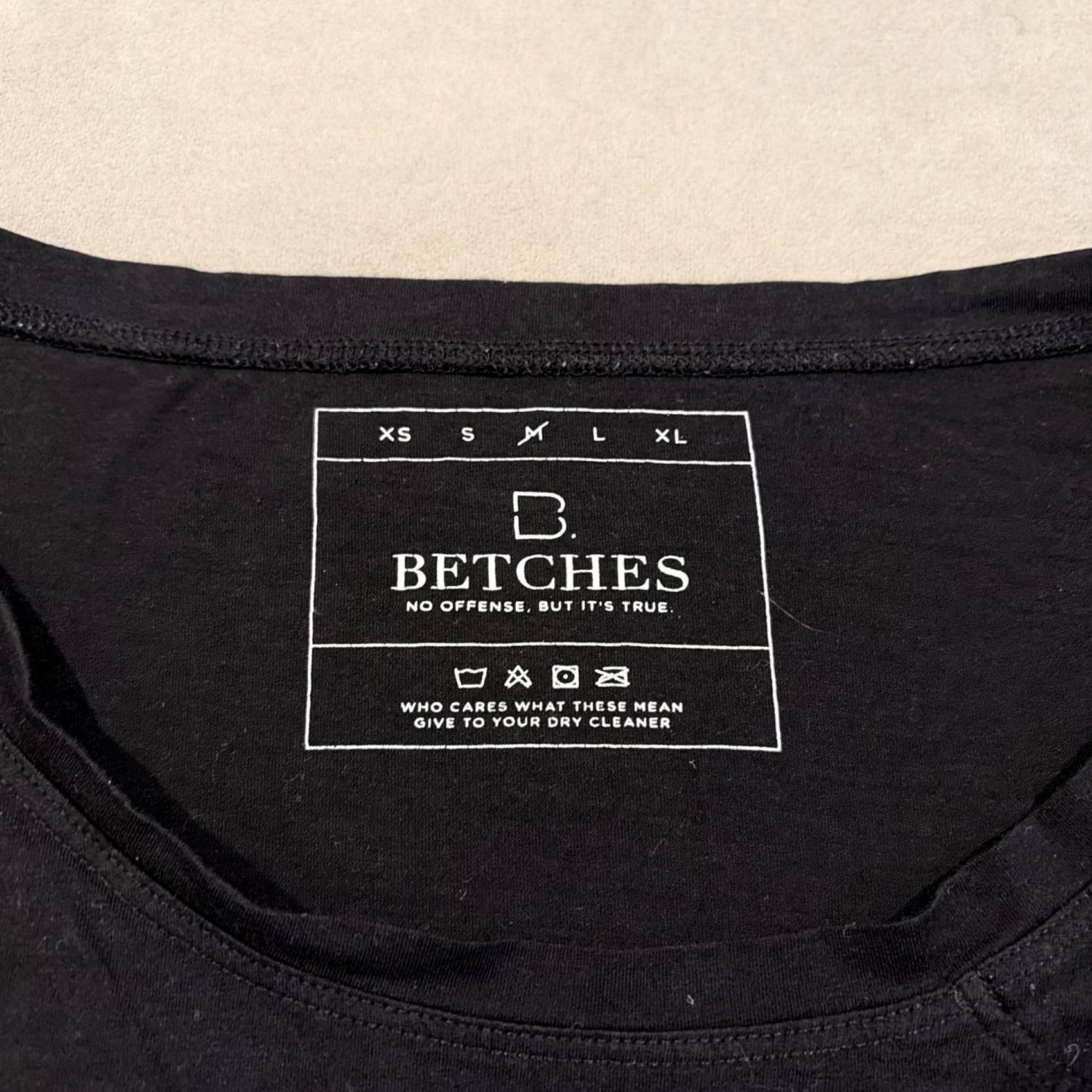 Balmain Betches Balmain Graphic T Shirt Women's Medium Black BALMEAN Logo Shirt Size M / US 6-8 / IT 42-44 - 3 Thumbnail