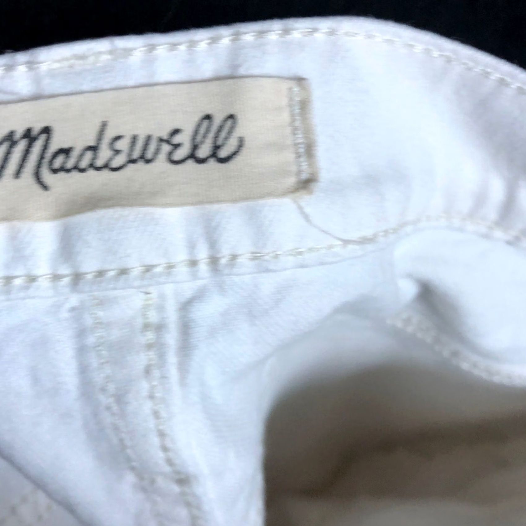 Madewell Madewell Jeans White Denim High Rise Classic Straight Stretch 27 Womens Size 27" / US 4 / IT 40 - 4 Thumbnail