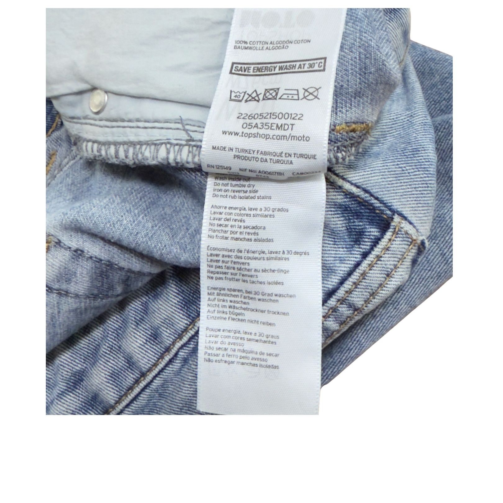 Topshop Topshop Moto Denim Shorts Size W30 Cotton Highwaisted Cutoff Size 30" / US 8 / IT 44 - 7 Thumbnail