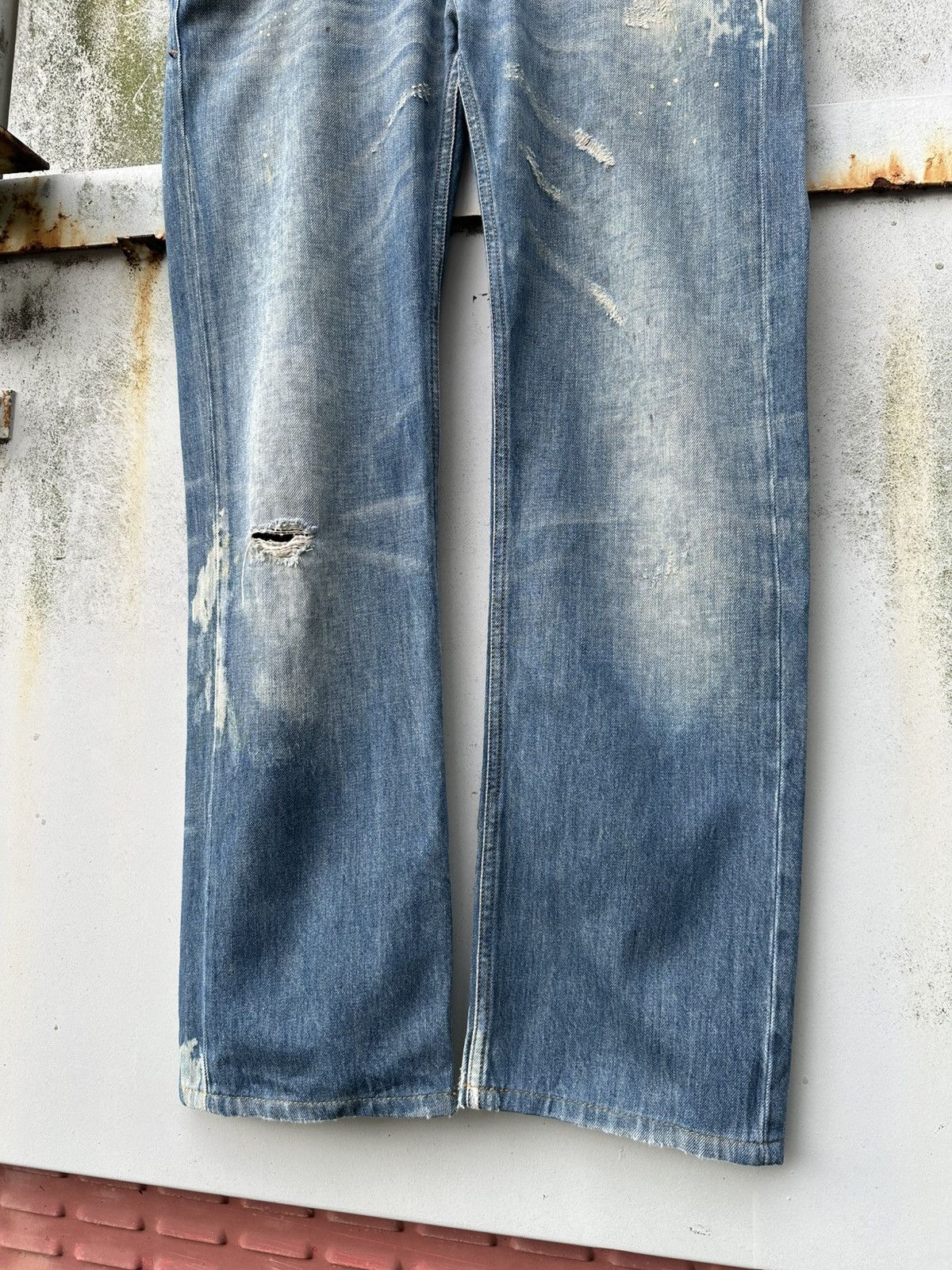 👹Vintage Diesel Viker THRASHED Baggy Jeans