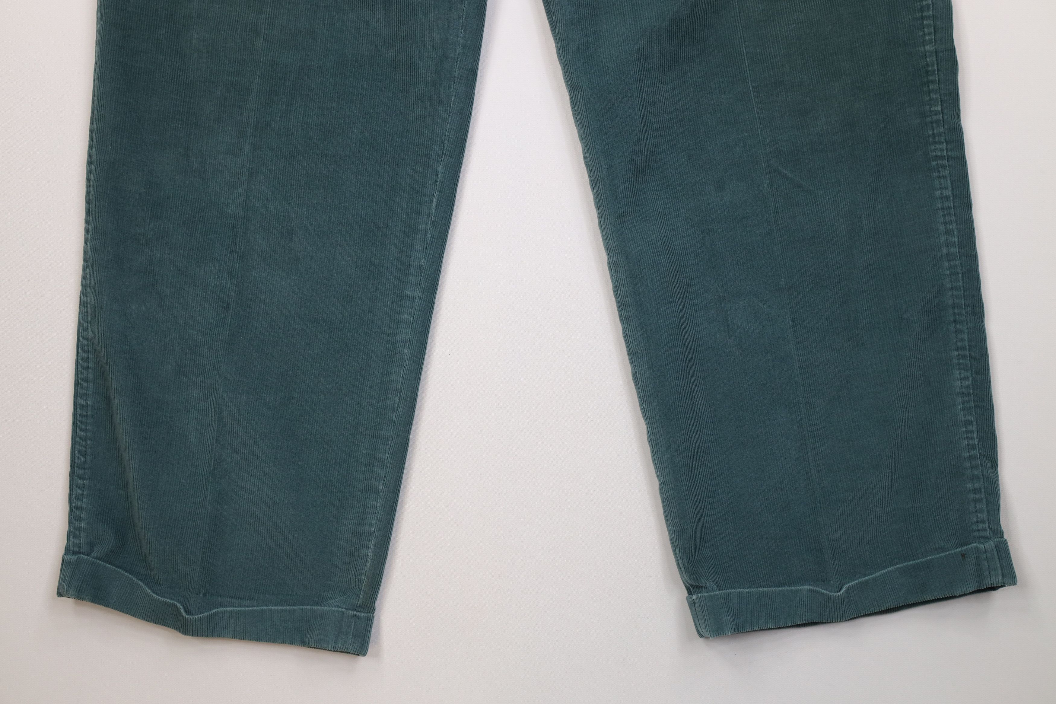 Vintage 70s Lands End Wide Leg Corduroy Chino Pants USA