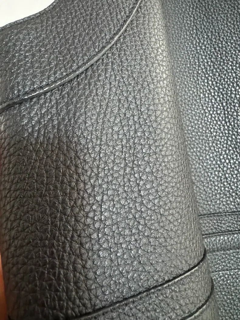 Hermes Hermes Black Textured Leather Vest Jacket Size M / US 6-8 / IT 42-44 - 5 Thumbnail