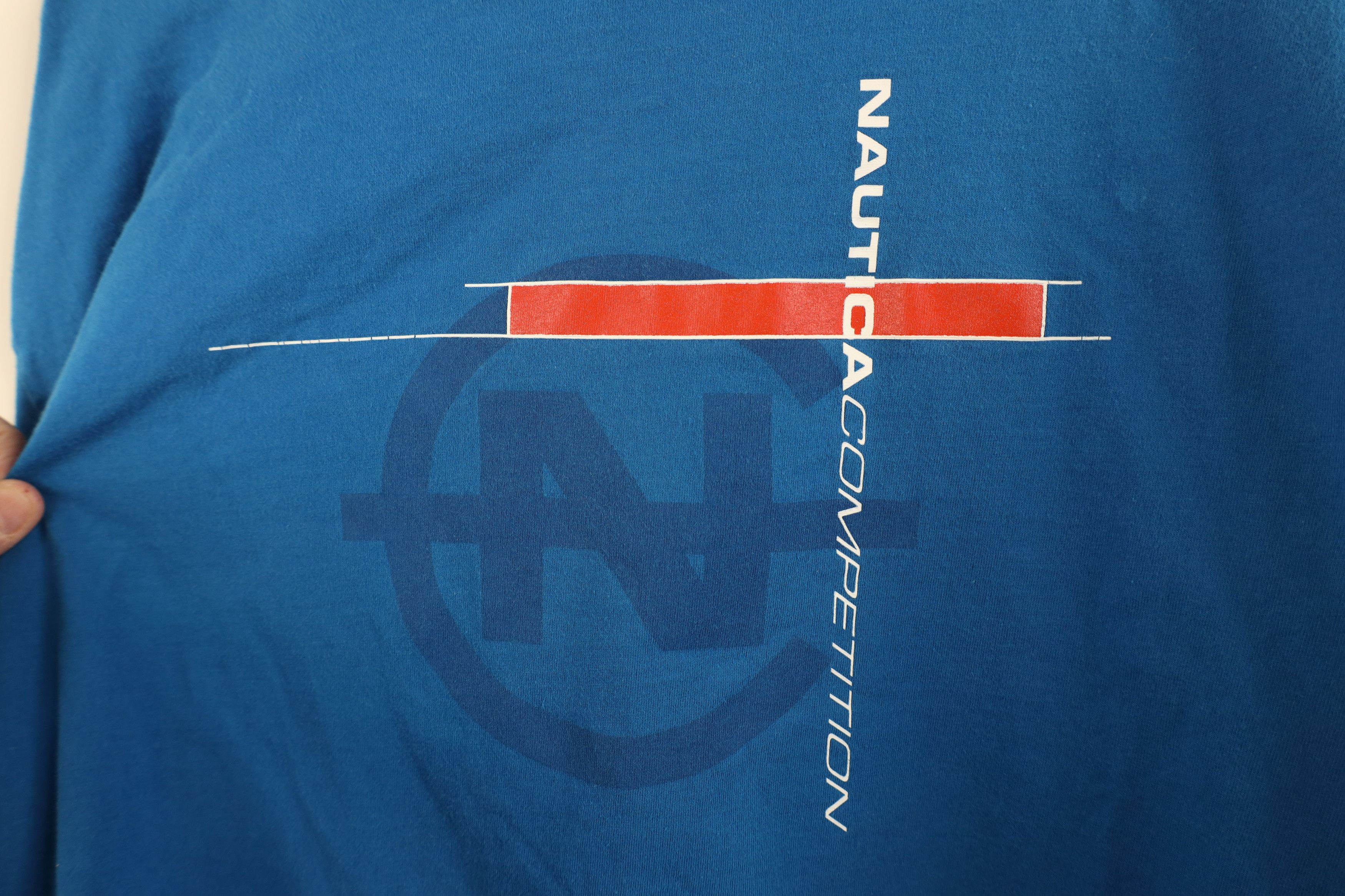 Nautica Vintage 90s Nautica Competition Spell Long Sleeve T-Shirt Size US XL / EU 56 / 4 - 12 Thumbnail
