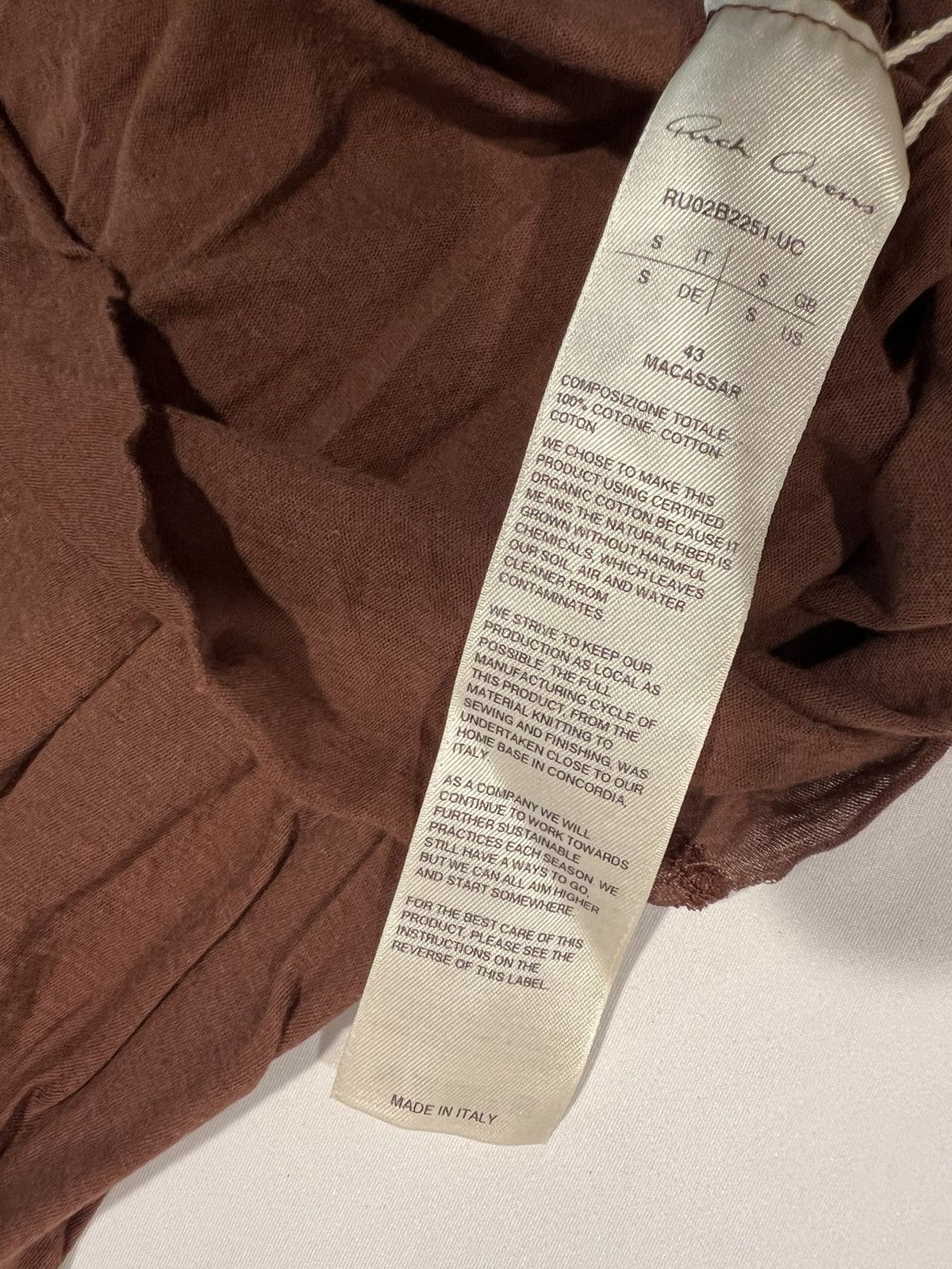 Rick Owens Rick Owens t shirt. S. $450 Size US S / EU 44-46 / 1 - 2 Thumbnail