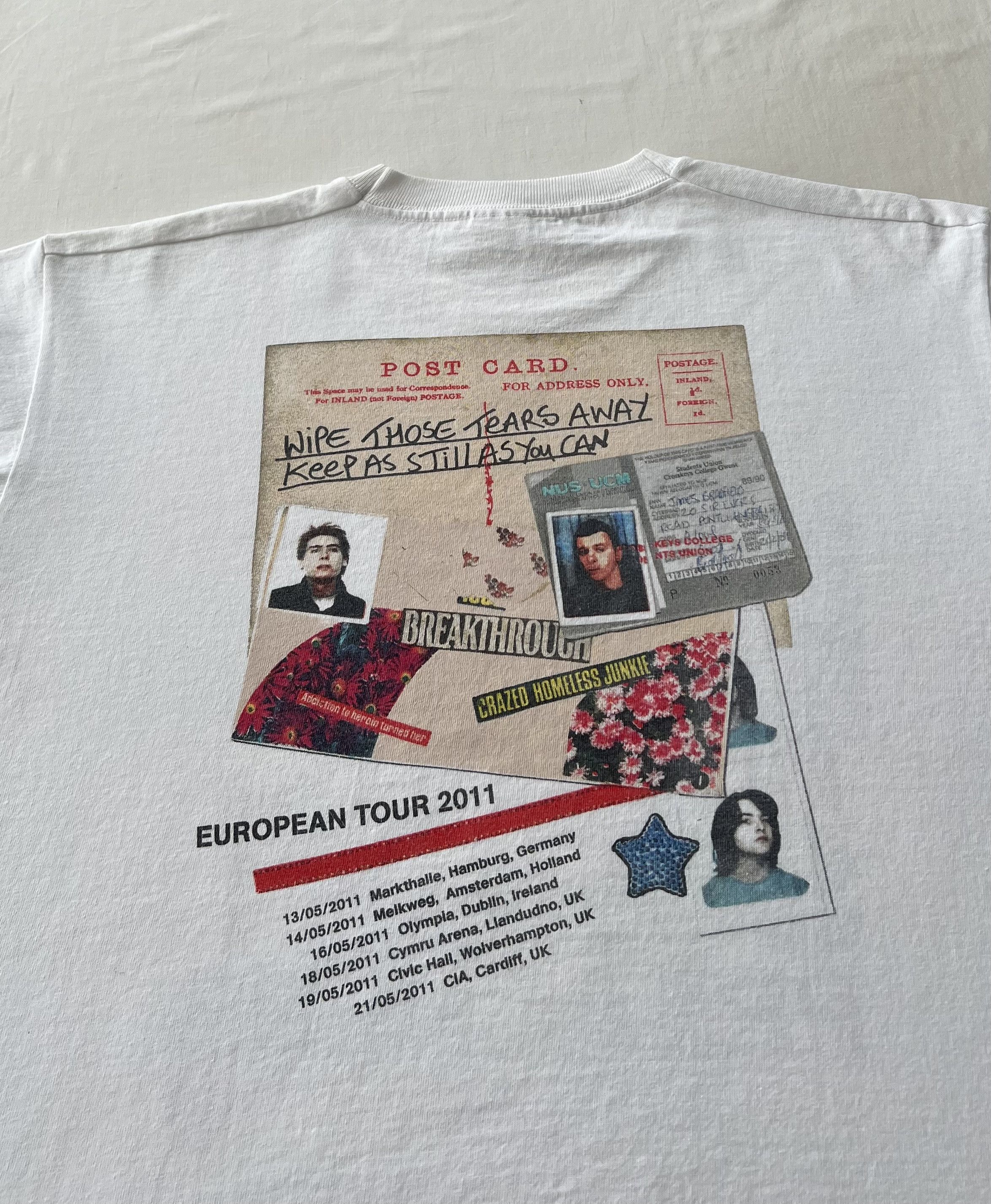 Band Tees Vintage 2011 Manic Street Preachers Postcards White T-shirt Size US L / EU 52-54 / 3 - 10 Thumbnail