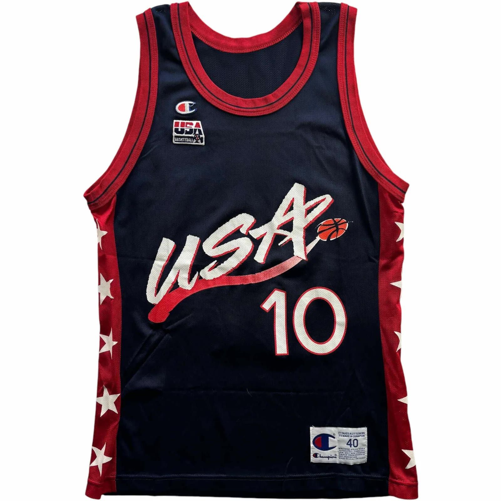 Champion Team USA 1996 Reggie Miller Champion NBA jersey size 40 Size US M / EU 48-50 / 2 - 1 Thumbnail