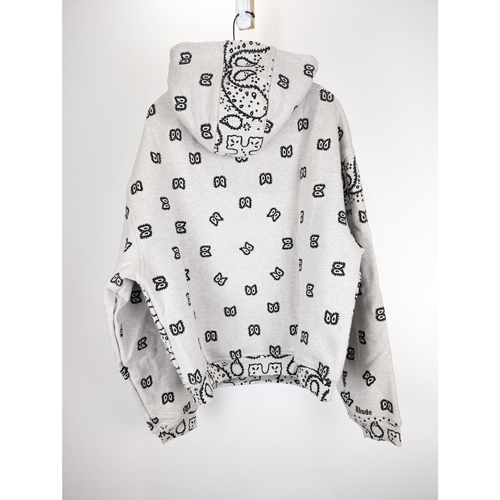Rhude o1rshd1 Rhude Bandana Hoodie in Heather Grey Size US XL / EU 56 / 4 - 10 Thumbnail