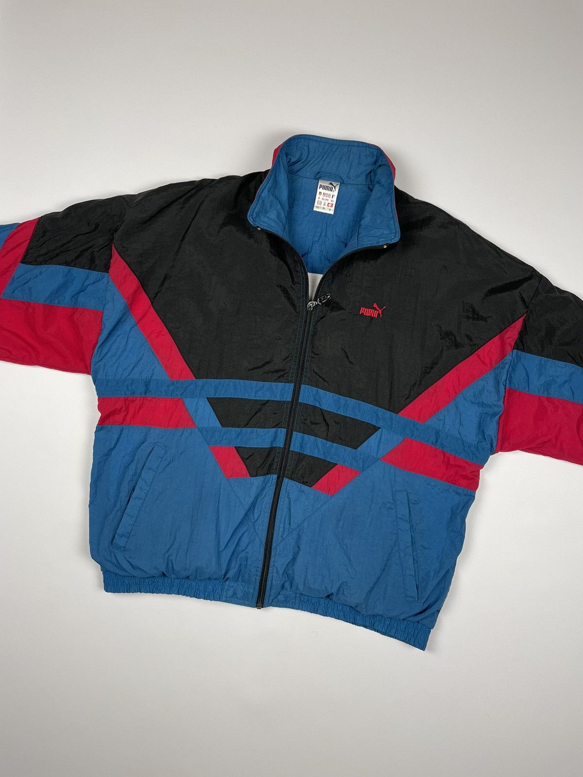 Puma Vintage Puma Windbreaker Jacket Size US XL / EU 56 / 4 - 4 Thumbnail