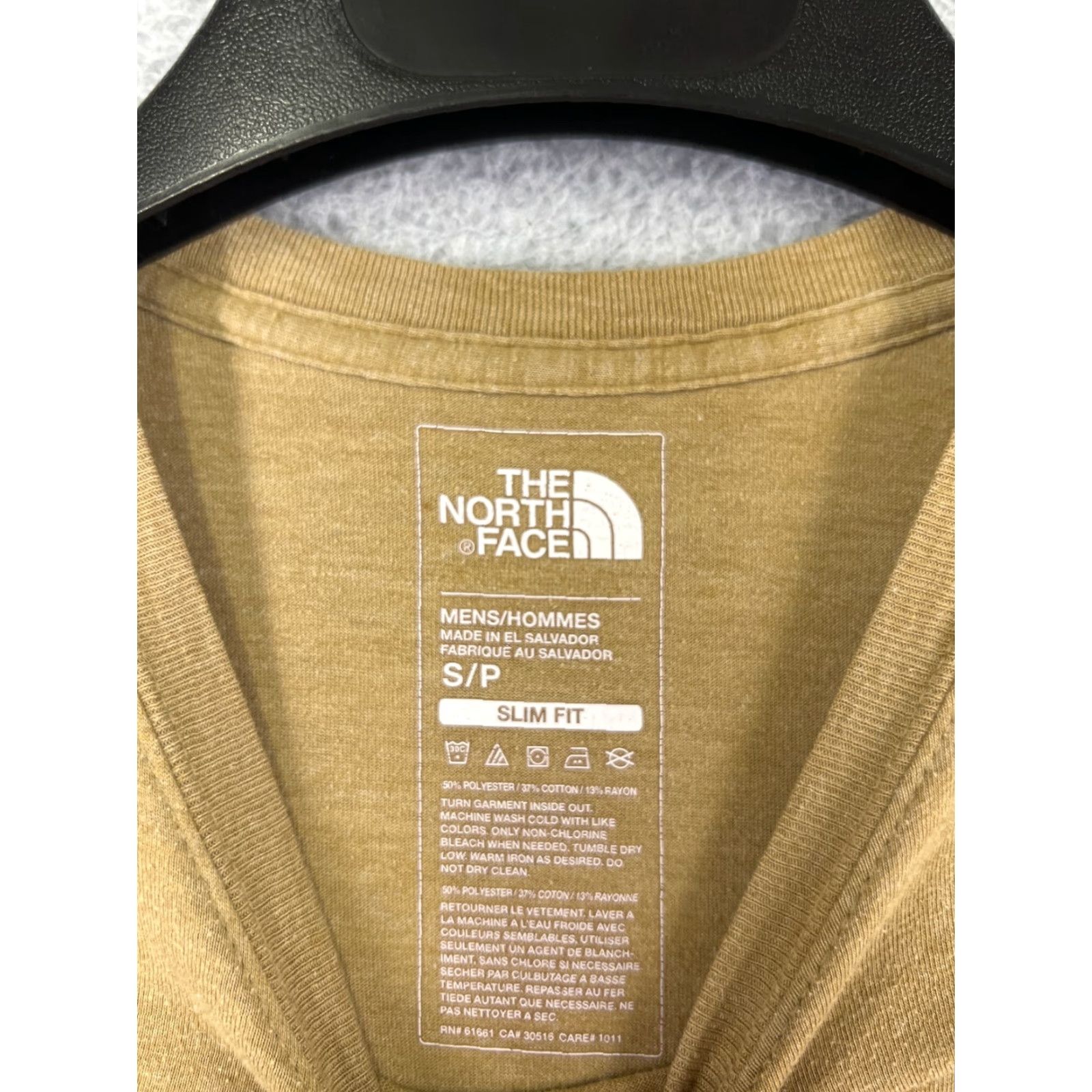 The North Face The North Face Shirt Men S Beige Short Sleeve Crew Neck Poly Rayon Size US S / EU 44-46 / 1 - 7 Thumbnail