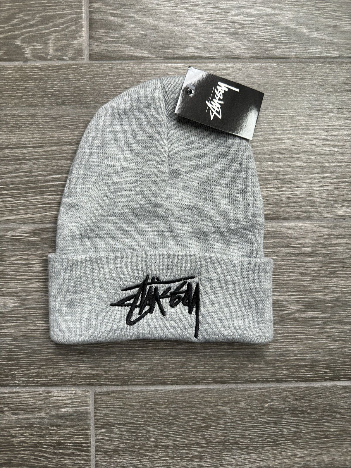 Stussy Gray stussy beanie Size ONE SIZE - 1 Thumbnail