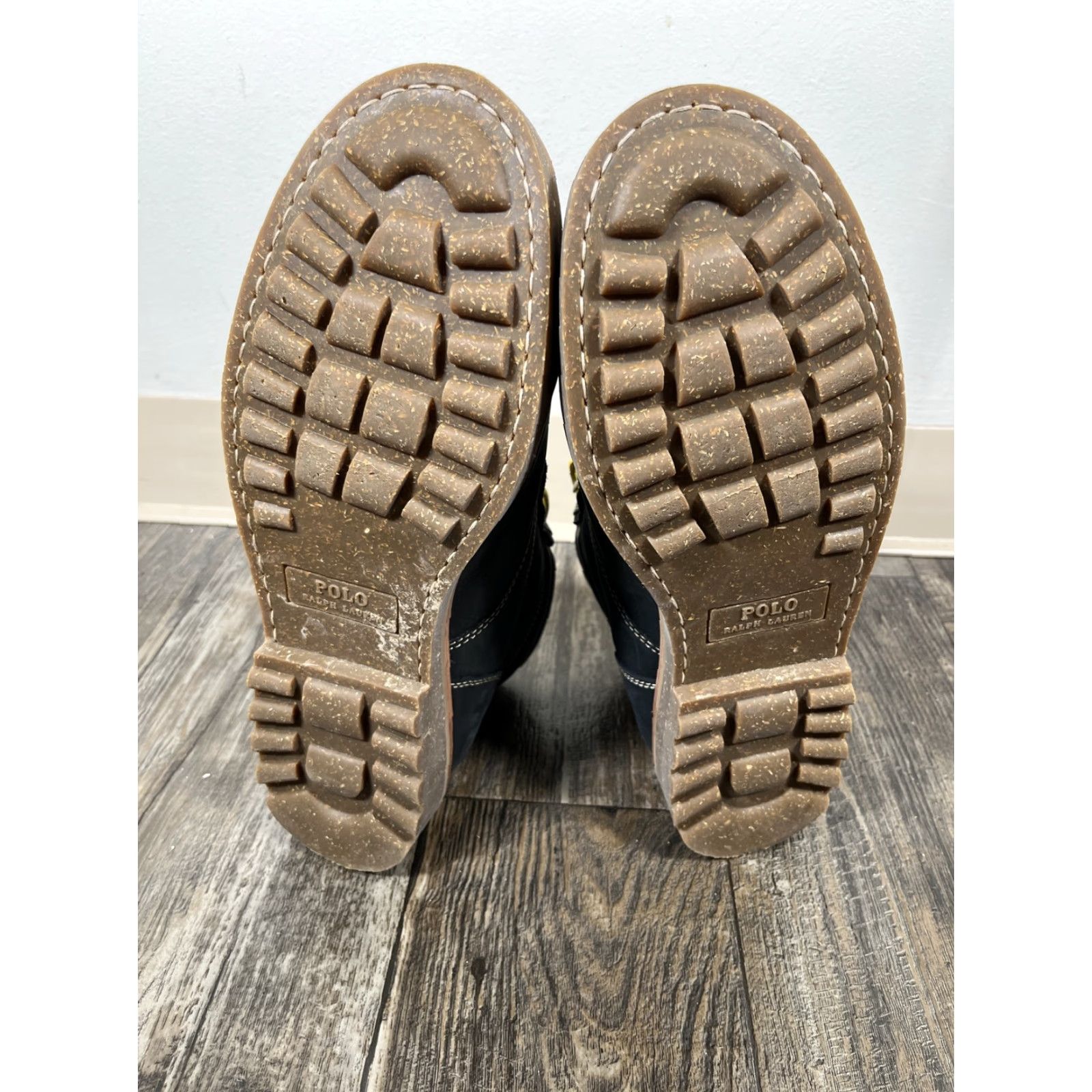 Polo Ralph Lauren Polo Ralph Lauren Meltham Boots Mens 14D Gray Leather Flannel Lined Size US S / EU 44-46 / 1 - 8 Thumbnail
