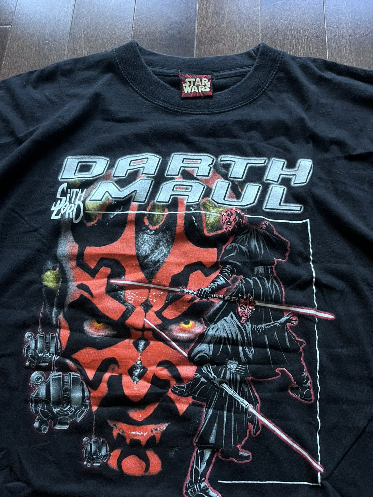 Star Wars Vintage Star Wars Darth Maul 1999 Big Graphic Promo T- Shirt Size US XL / EU 56 / 4 - 3 Thumbnail