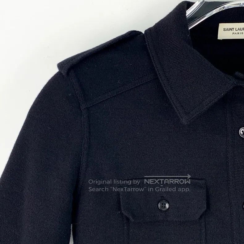 Saint Laurent Paris Saint Laurent Paris Black Wool Notched Lapel Single Breast Size US S / EU 44-46 / 1 - 3 Thumbnail