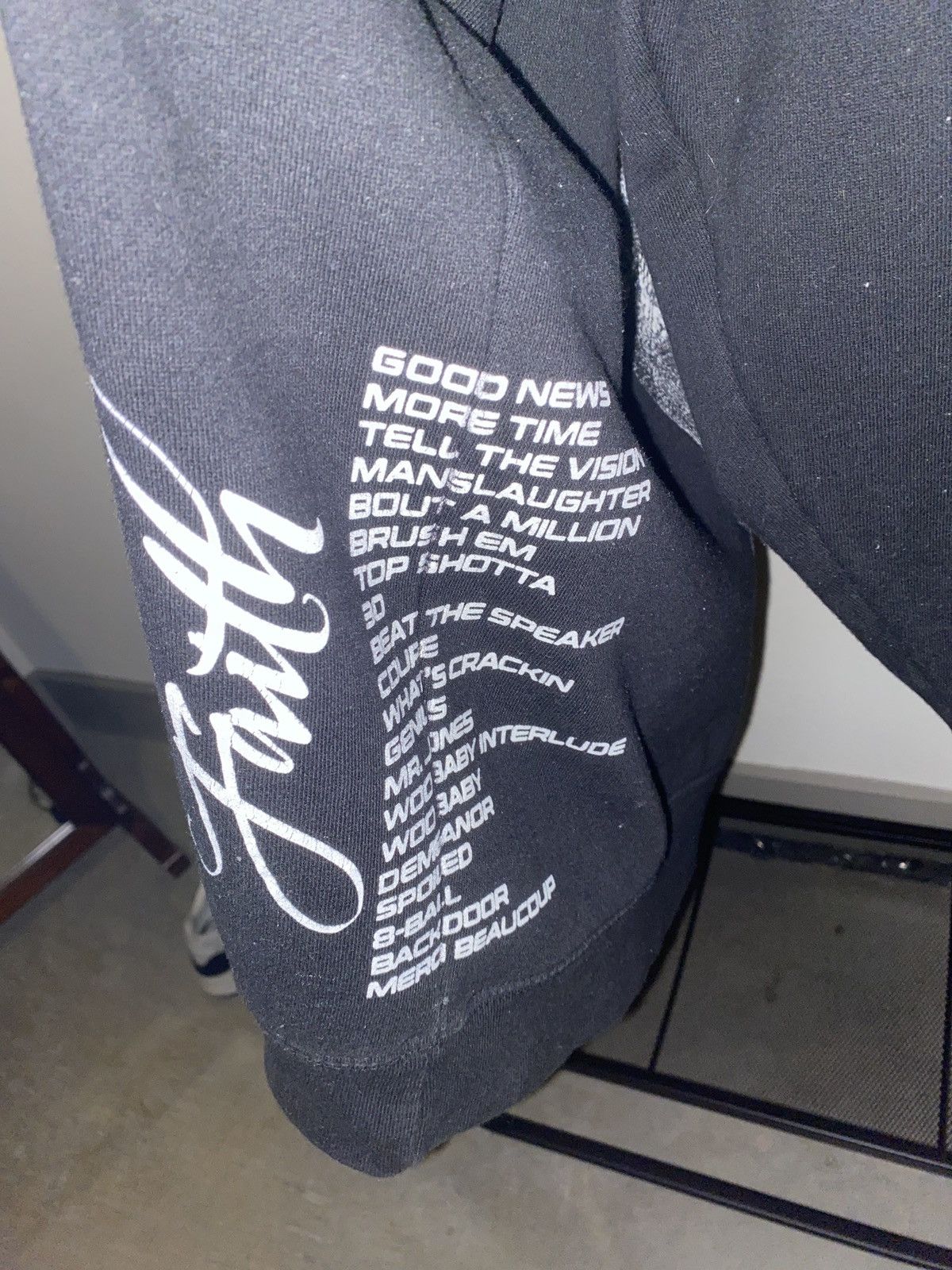 Vlone Pop smoke x Vlone King of New York Hoodie Black L *RARE* Size US L / EU 52-54 / 3 - 4 Thumbnail