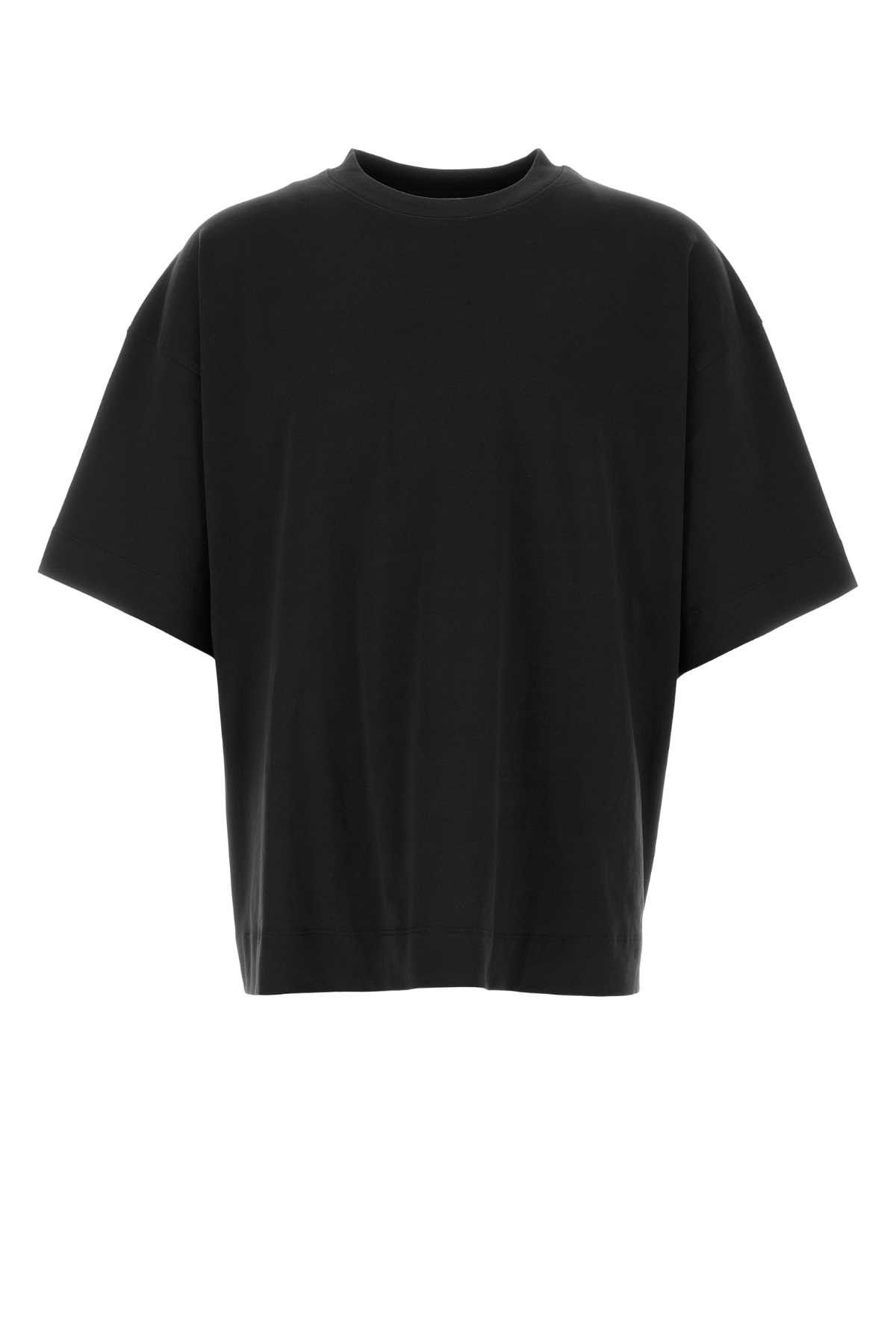 Dries Van Noten Black Cotton Heno Oversize T-Shirt Size US M / EU 48-50 / 2 - 1 Thumbnail
