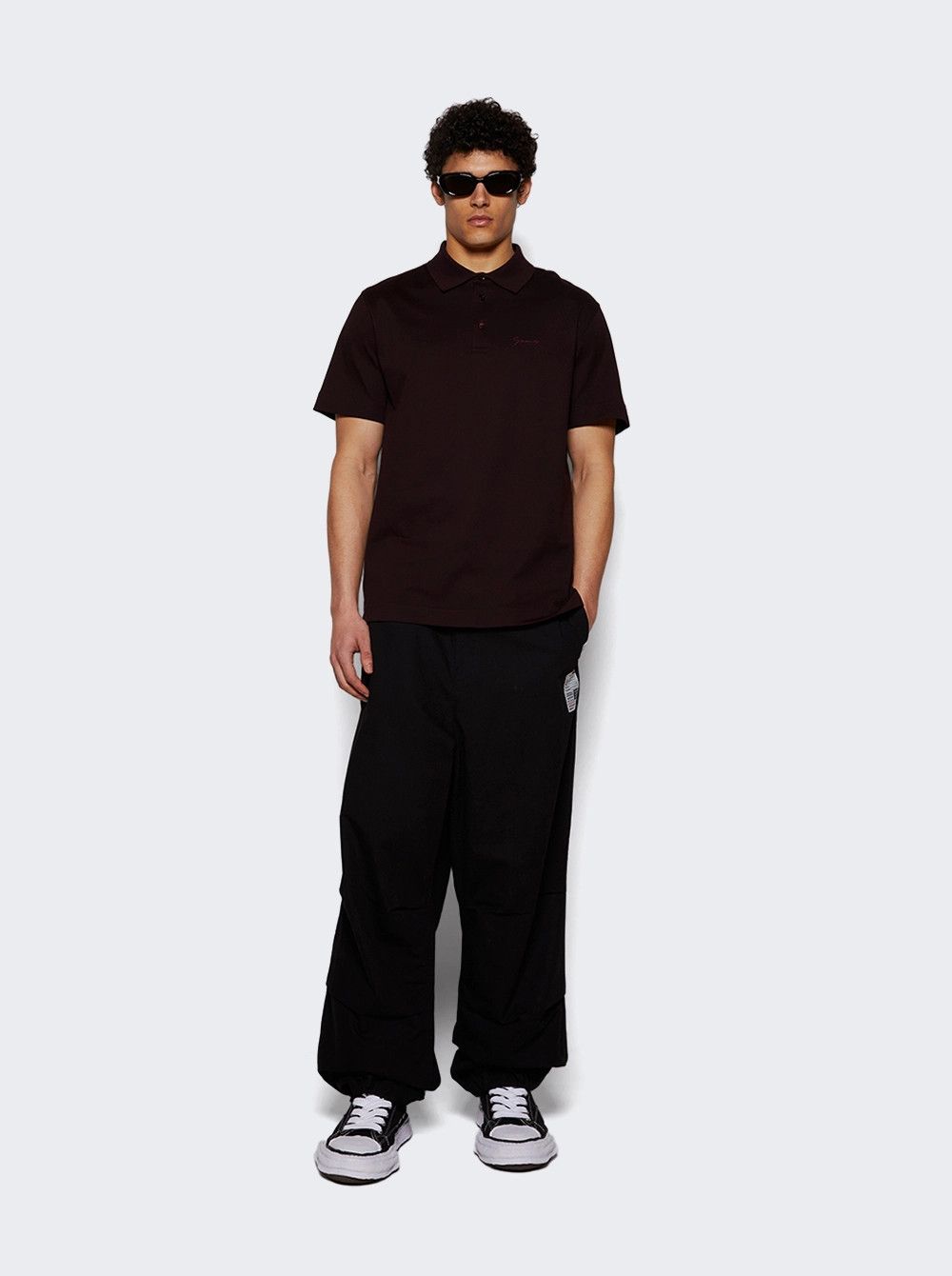 Givenchy o1mle0326 Classic Fit Polo Shirt in Burgundy Size US L / EU 52-54 / 3 - 5 Thumbnail