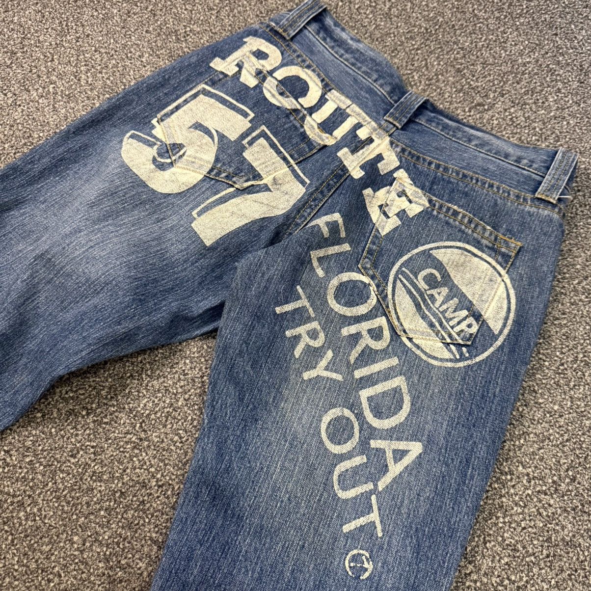 Hysteric Glamour Japanese Archival Co&Lu Geronimo Route Distressed Denim Size US 31 - 8 Thumbnail