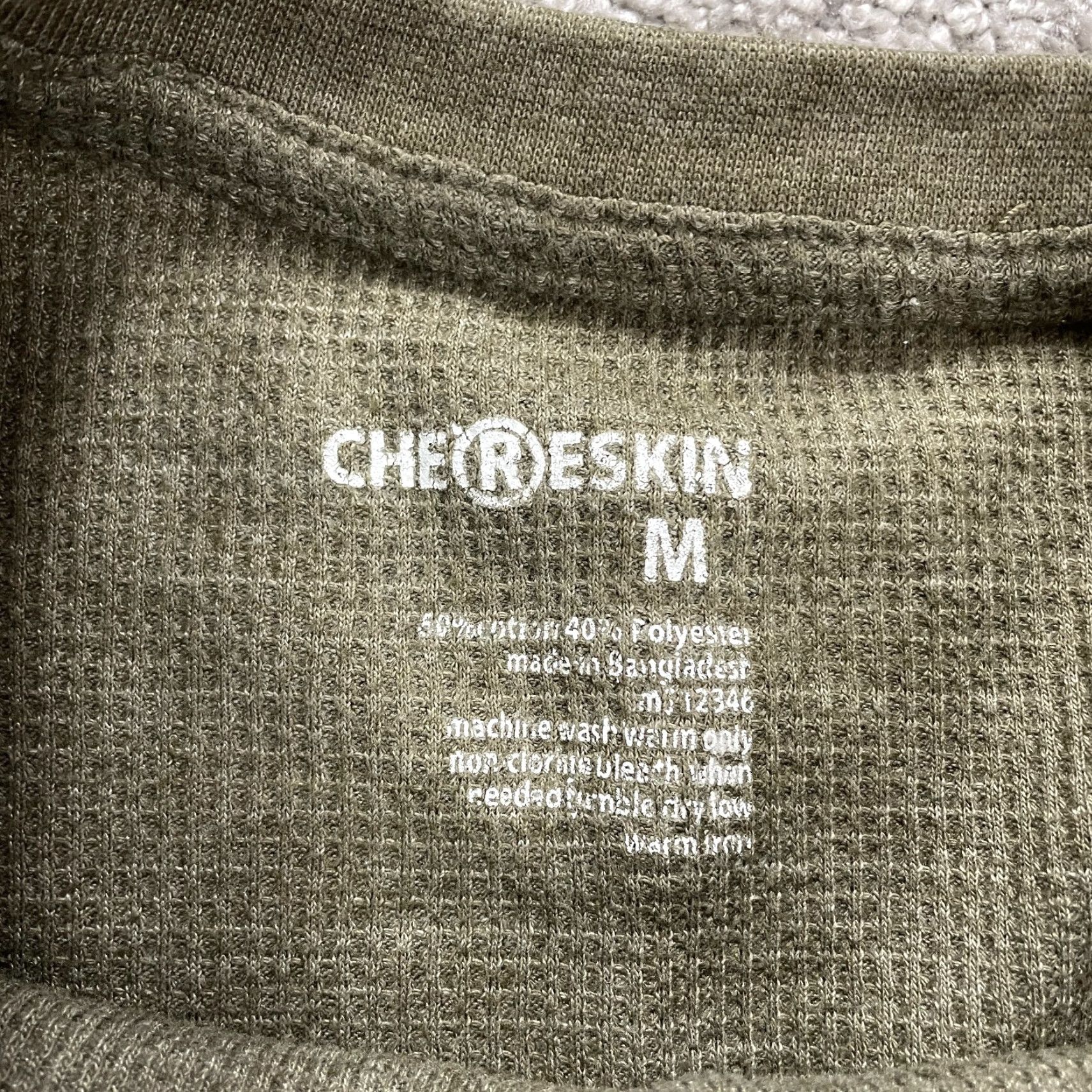 Vintage Chereskin Pullover Sweater Womens Medium Green Crew Neck Waffle Knit Stretch Size M / US 6-8 / IT 42-44 - 4 Thumbnail