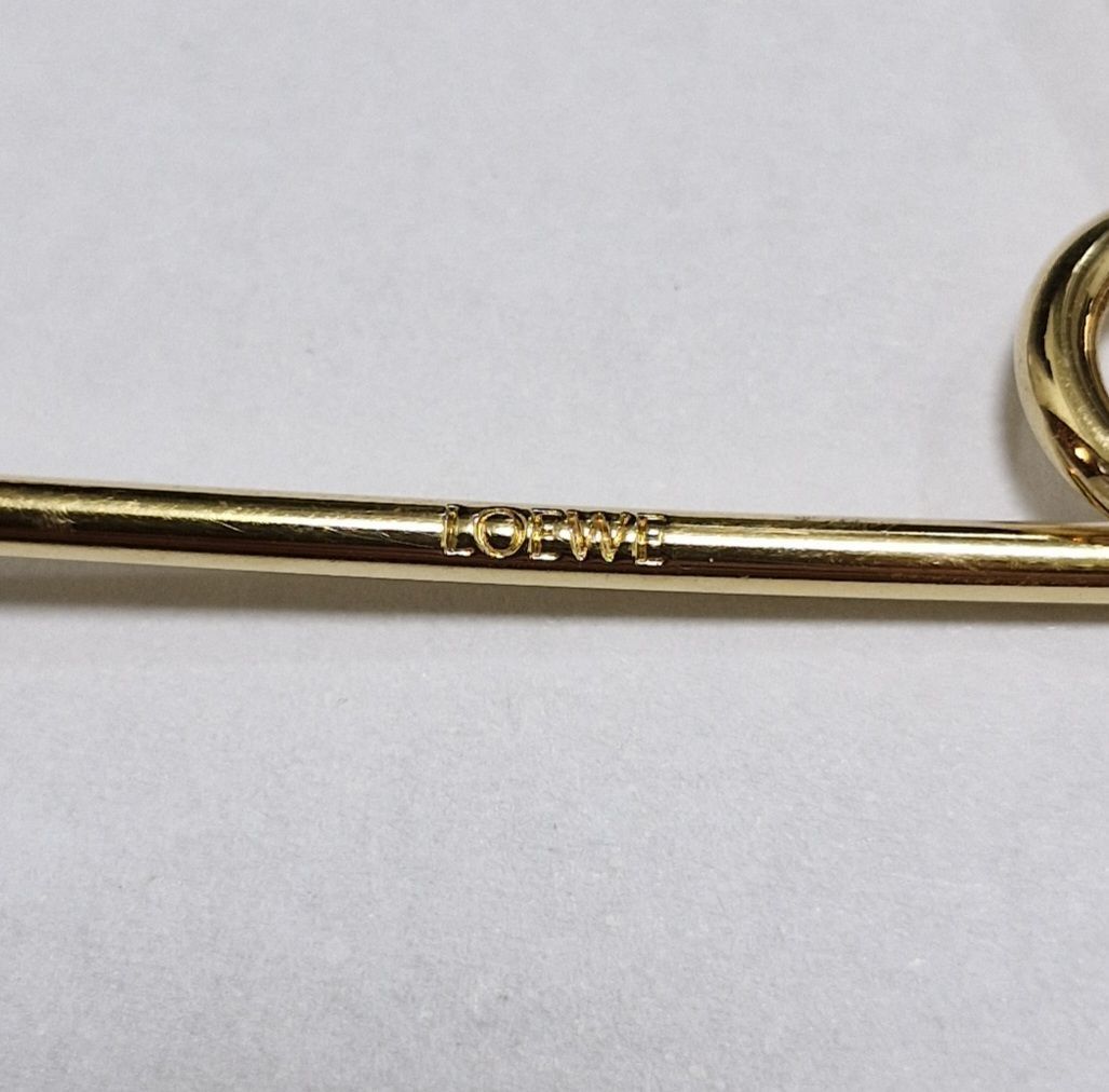 Loewe LOEWE Meccano Gold Leather Brooch Pin Size ONE SIZE - 2 Thumbnail