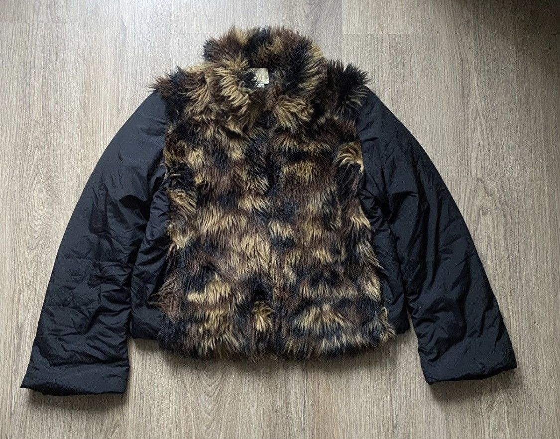 ジャケット・アウター fur pu lether puff jacket blouson y2k fur pu lether puff jacket blouson y2k