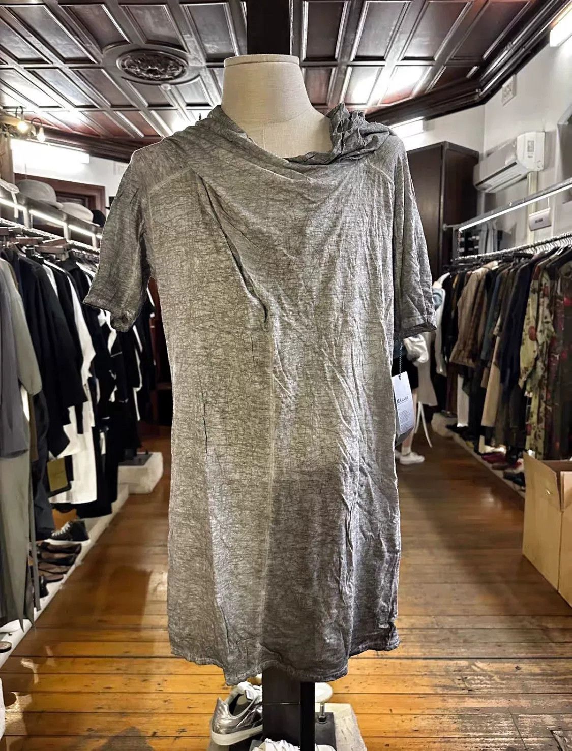 Julius MA_JULIUS 2014SS Gray Silk-Cotton Hooded Top Size US M / EU 48-50 / 2 - 1 Thumbnail