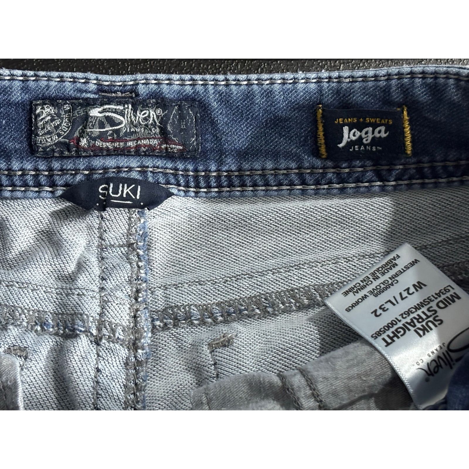 The Unbranded Brand Silver Jeans Suki Mid Straight Women’s 27x32 Stretch Jeans Size 27" / US 4 / IT 40 - 8 Thumbnail